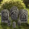 6-teiliges Halloween Grabstein Set 48cm