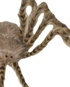Braune Spinne Mit Haaren Als Halloween Deko 49cm -GruselZauber Verkäufe braune haarige spinne hallloween deko brown hairy spider halloween decoration halloween spinne 54007 03