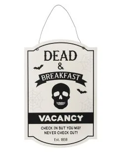 Dead & Breakfast Halloween Dekoschild