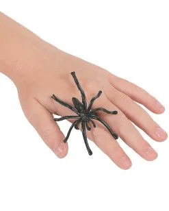 144 Schwarze Halloween Spinnen -GruselZauber Verkäufe fette halloween spinnen halloween spiders kunststoff spinnen plastic spiders 29204 04