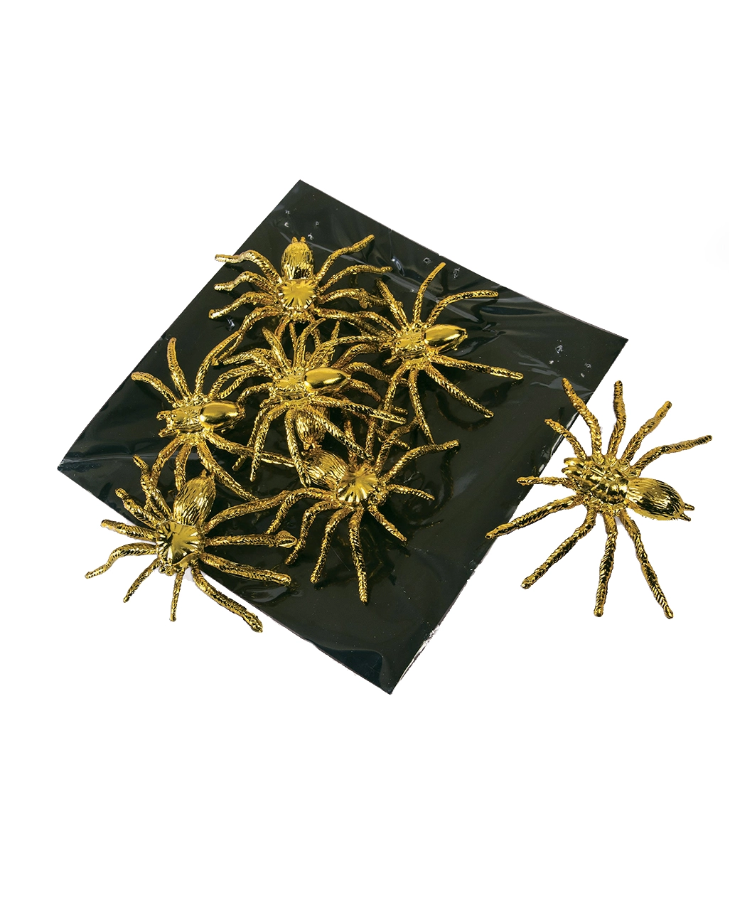 Goldene Deko Spinnen 8 Stück 1 Goldene Deko Spinnen 8 Stück