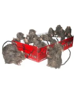 Haarige Deko Ratte 10 Cm