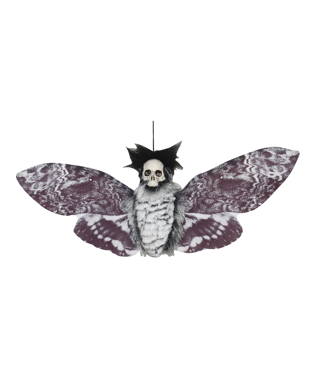 Haarige Totenschädel Motte Als Hängefigur 55cm 1 Haarige Totenschädel Motte Als Hängefigur 55cm