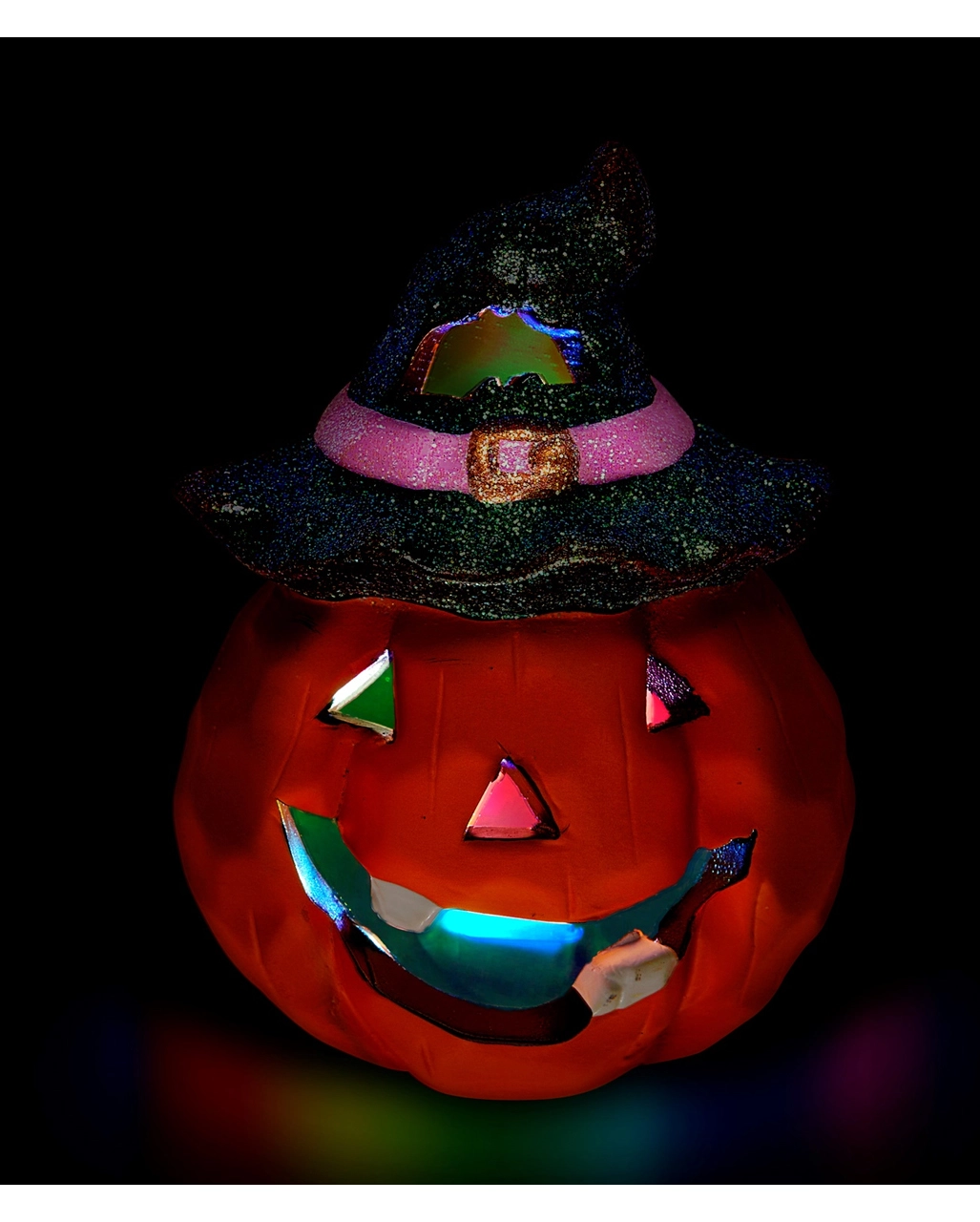 Halloween Kürbis Keramik Mit LED 12x9cm 3 Halloween Kürbis Keramik Mit LED 12x9cm – Bild 3