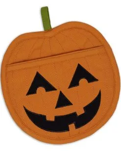 Topflappen Halloween Kürbis