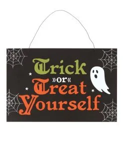 Trick Or Treaters Halloween Schild 20x30cm -GruselZauber Verkäufe halloween schild trick or treat yourself trick or treat yourself halloween sign 53120 01