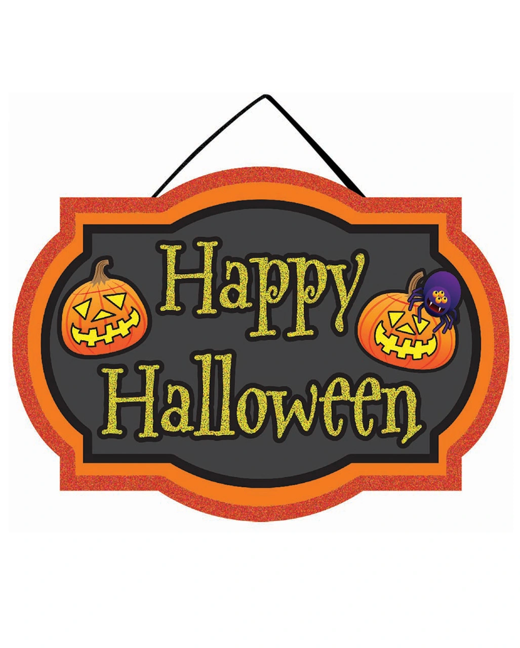 Happy Halloween Schild Mit Kürbis 1 Happy Halloween Schild Mit Kürbis