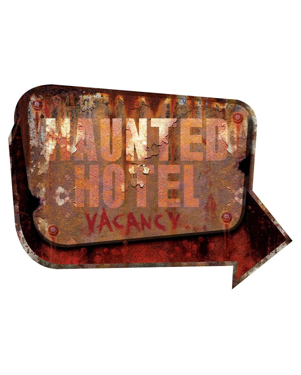 Horror Hotel Metall Schild 1 Horror Hotel Metall Schild