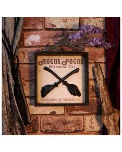 Hocus Pocus Hexenbesen Im Bilderrahmen 20cm -GruselZauber Verkäufe hocus pocus hexenbesen wandbild hocus pocus witch broom wall art halloween dekoration 51063 06