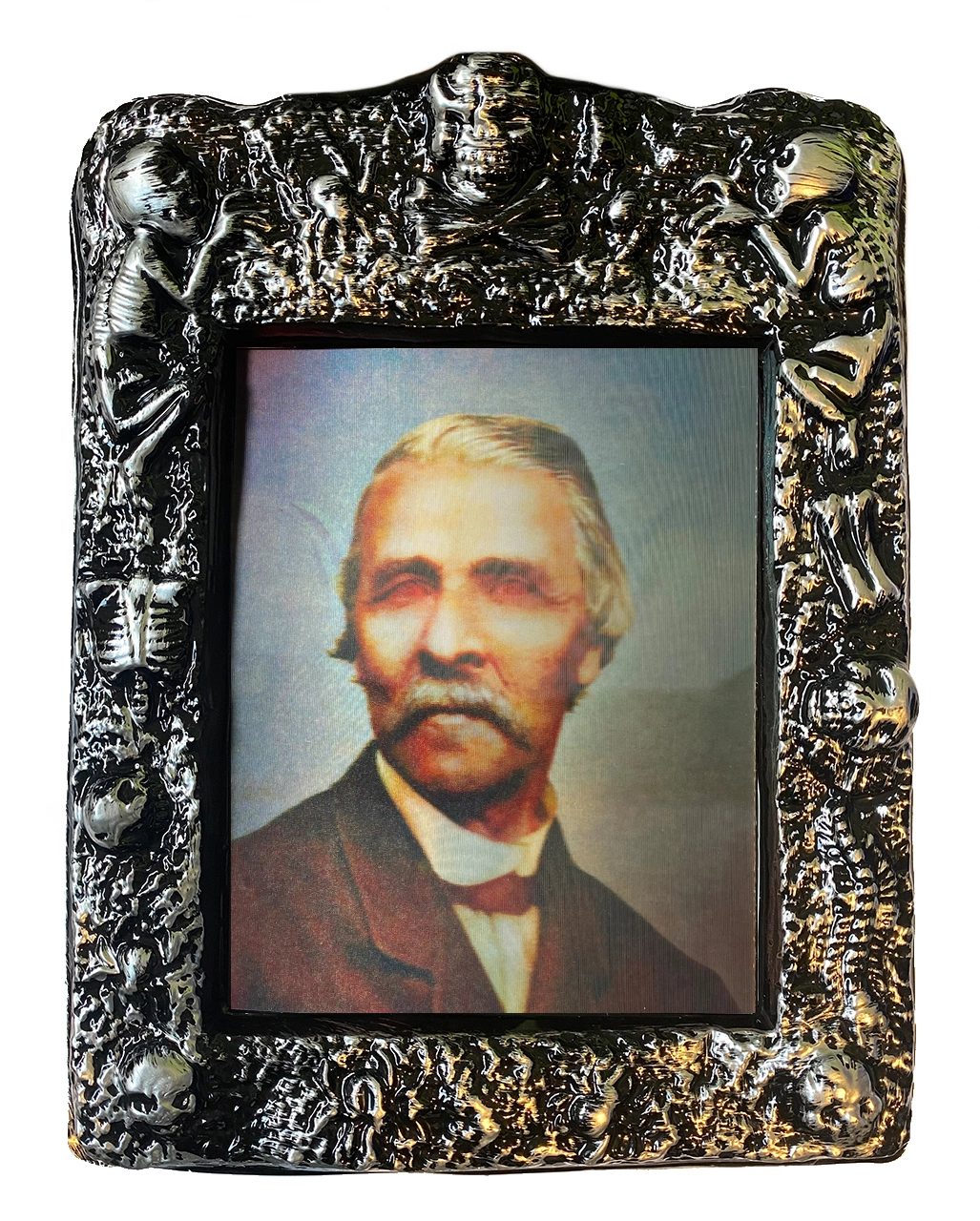 Teuflischer Opa Hologramm Wandbild 22x30 Cm 1 Teuflischer Opa Hologramm Wandbild 22x30 Cm