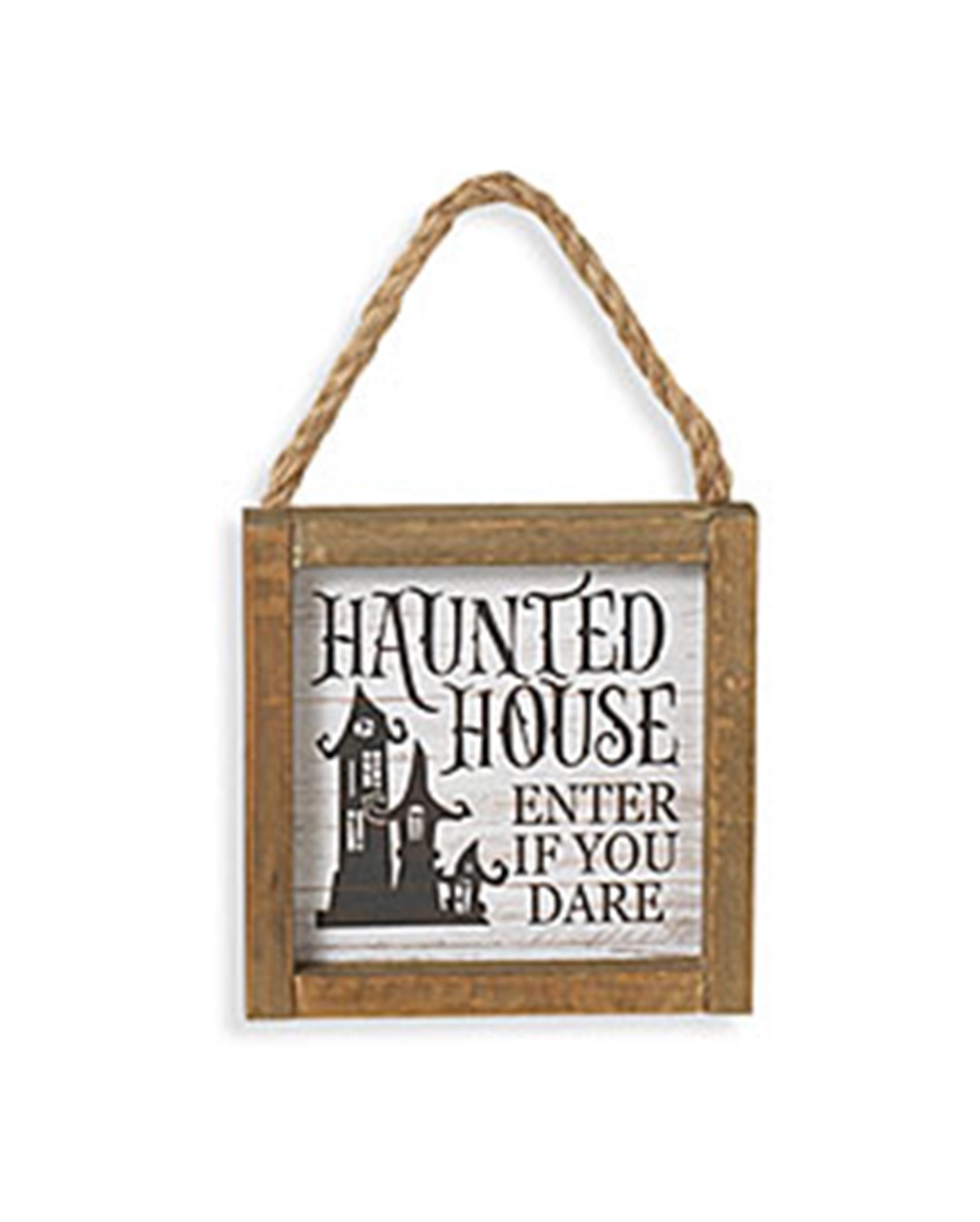 "Haunted House Enter If You Dare" Halloween Wandbild 15cm 1 "Haunted House Enter If You Dare" Halloween Wandbild 15cm