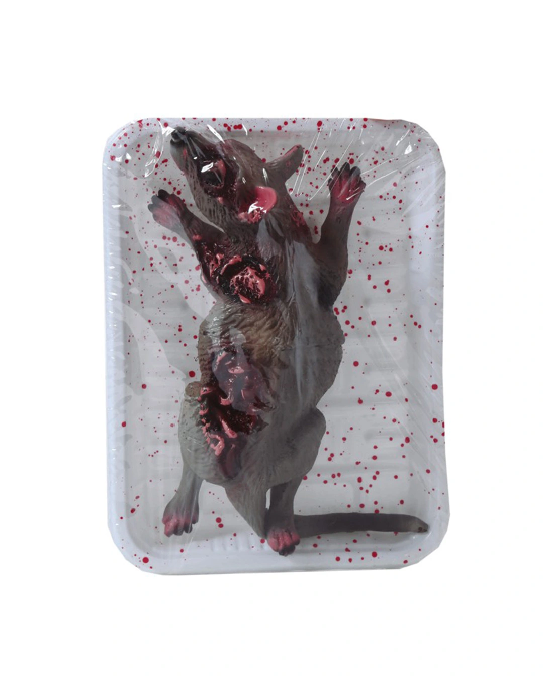 Blutige Ratte In Frischhalte Folie Als Gruseldeko 1 Blutige Ratte In Frischhalte Folie Als Gruseldeko