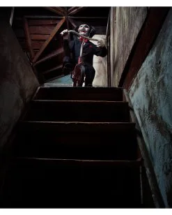 SAW Puppe Billy -GruselZauber Verkäufe saw billy puppe originale horrorfilm sammler puppe aus james wans saw lizenzierte horrorpuppe fuer jig saw fans 28972 5
