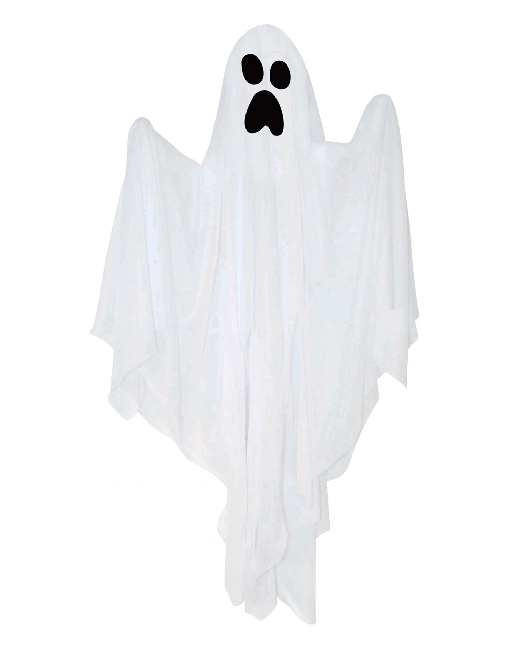 Weißes Gespenst Halloween Hängefigur 80cm 1 Weißes Gespenst Halloween Hängefigur 80cm